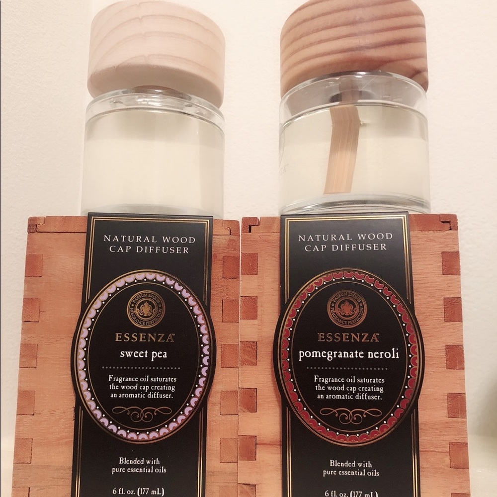 ESSENZA ESSENTIAL OILS NATURAL WOOD CAP DIFFUSER